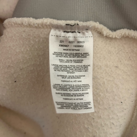 Women's Plus Sized West Bend Full Zip Sherpa Fleece Jacket - Chalk White - Picture 6 of 11